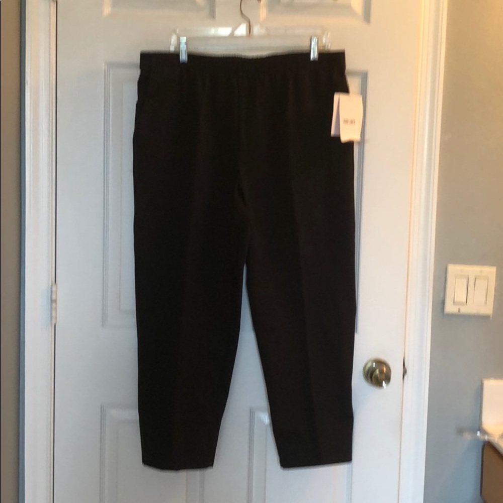 Two pants black and white